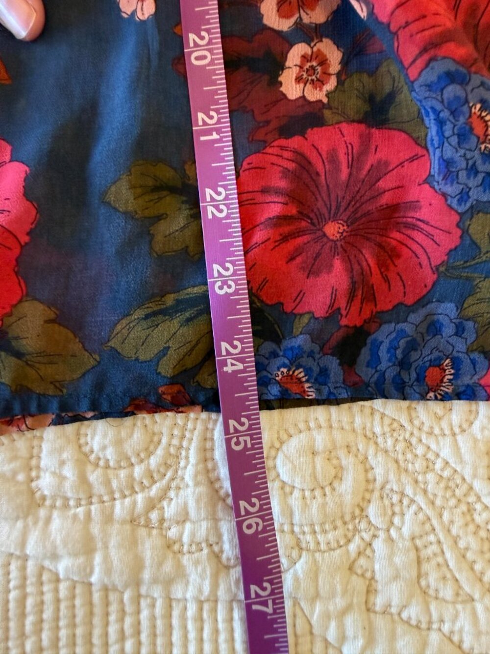 Daniel Rainn floral sheer peasant blouse. Size M - Picture 7 of 7